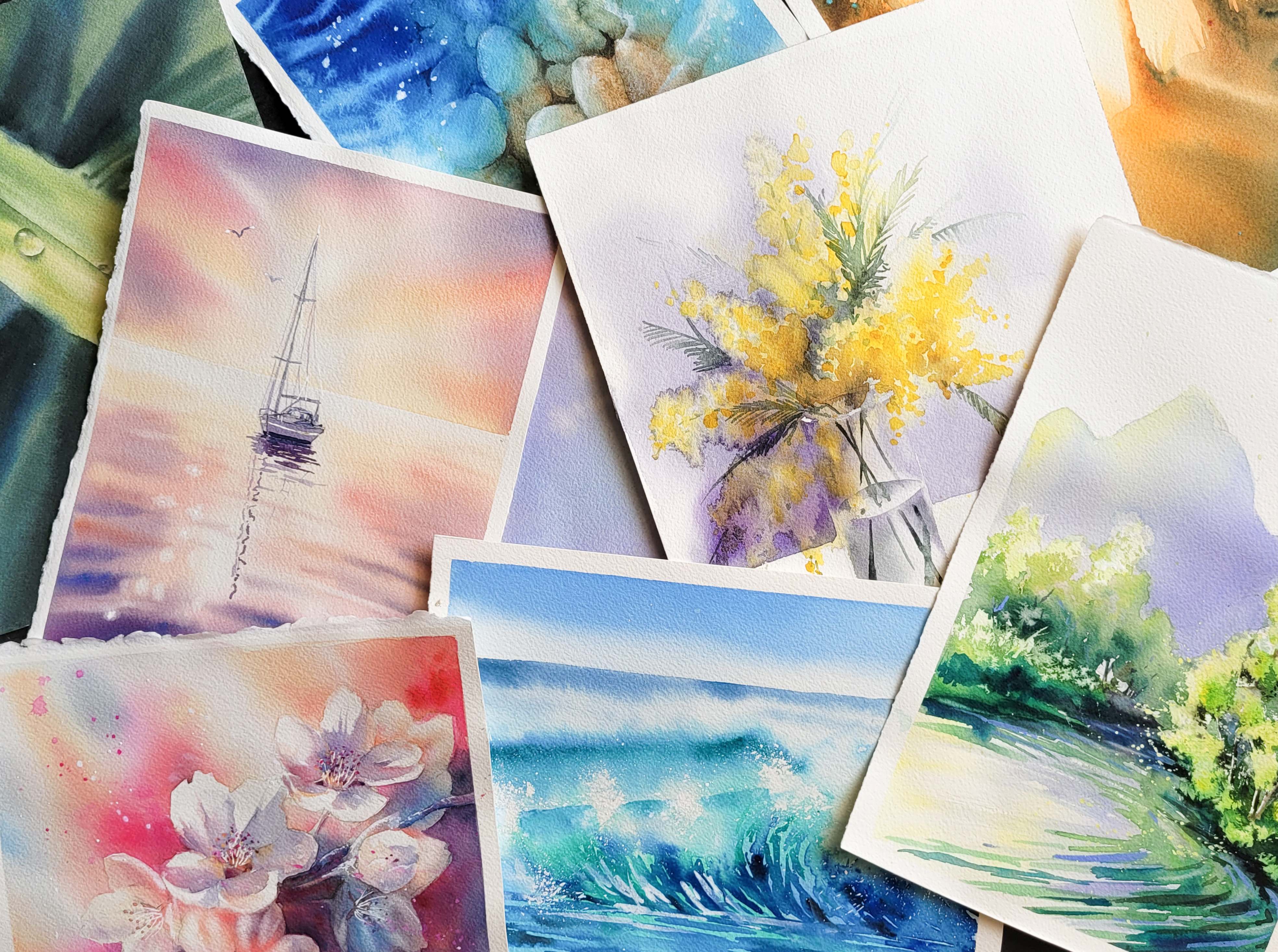 Une première année de l'activité aquarelle